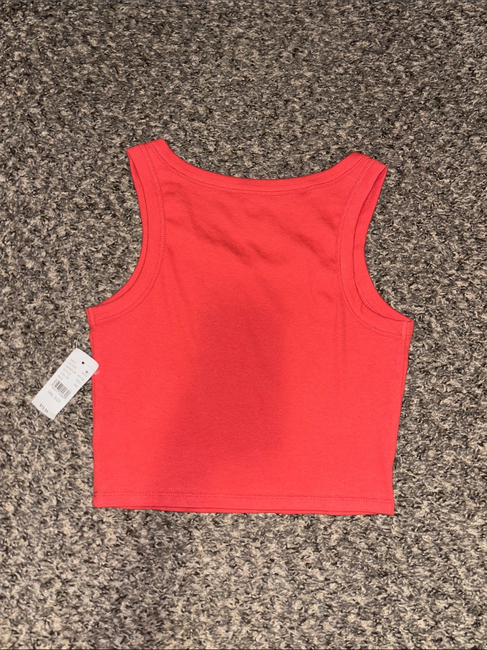 PacSun Coral Ribbed Cropped Tank - Picture 2 of 2